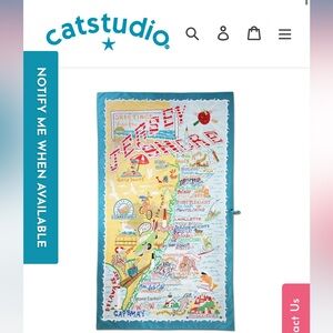 🏖️ Catstudio Jersey Shore Beach Towel/Mat